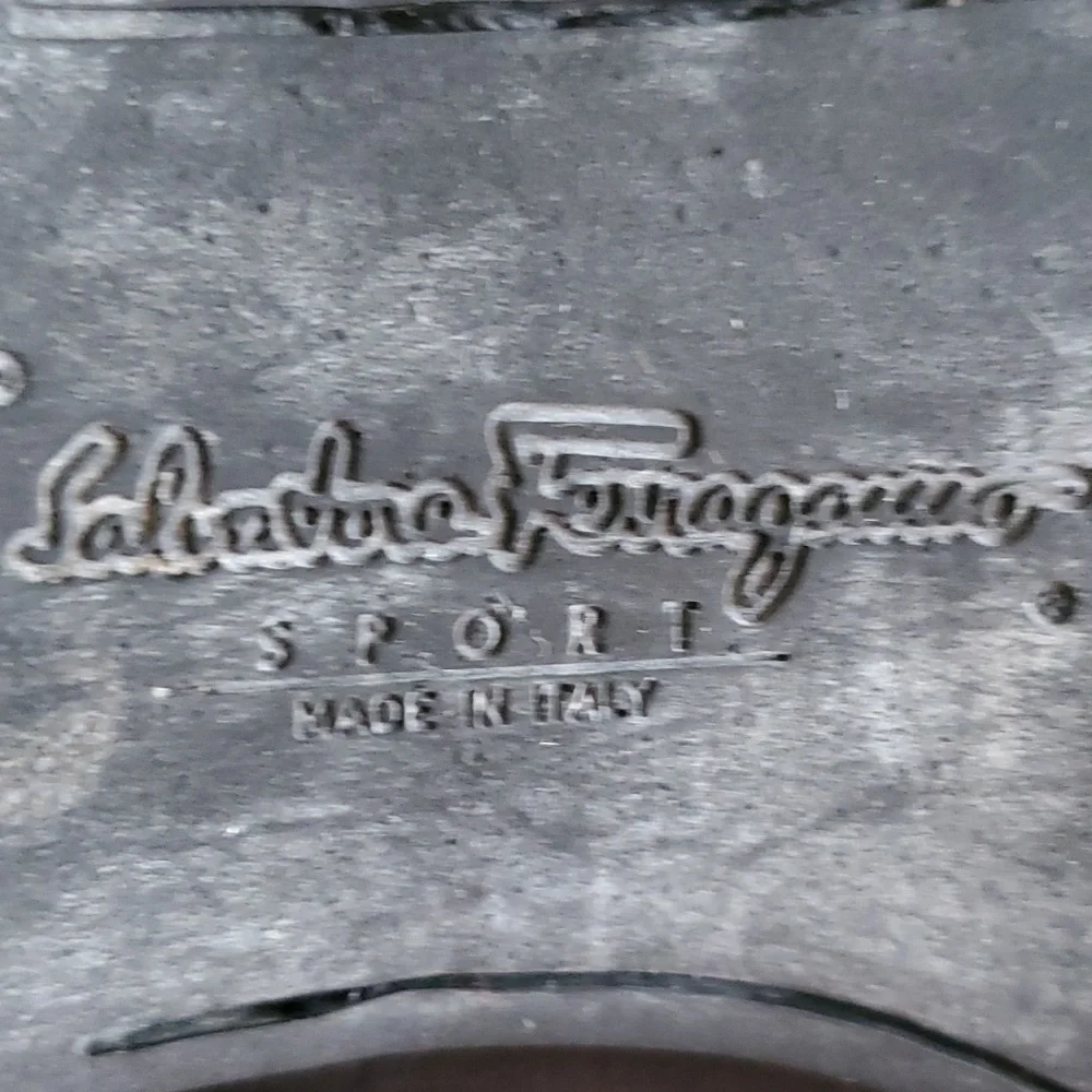 Salvatore ferragamo sport  black canvas slipon loafers size 11B - Picture 13 of 17